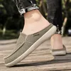 Estate nuovi uomini scarpe casual moda cowboy mezze pantofole tela traspirante fondo morbido scarpa da passeggio leggera scarpe vulcanizzate L230518