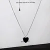 Frauen Sommer Neue Liebe Herz Anhänger Halsketten Schmuck Koreanische Nette Süße Designer Doppel Seite Kurze Link Ketten Choker Halskette Valentinstag geschenk