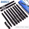 Ballpoint Pens 12pcs 05 07 10mm LargeCapacity Gel Pen Frosted Signature Practice Calligraphy Student Stationery 230608