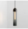 Hanglampen Nordic Glass Single Lamp Design Smoke Hanglampen Coffee Shop Lighting El E27