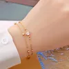 Charm armband mode dubbel lager kristall kärlek hjärtarmband armband för kvinnor flicka glittrande designer uttalande smycken gåva