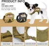 Hundkläder Chihuahua Tyg Small Tactical Vest Training Harness XS Outdoor Working Justerbar Military Molle med gummihandtag 230608