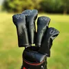 Club Heads Golf Woods Headcovers Covers para Driver Fairway Putter 135UT Clubs Set PU Leather Unisex Simple golf iron head cover 230607