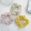 Andra vintage broderade spetsblommor hårband elastiska band mesh scrunchie sweet accessoarer hästsvanshållare huvudkläder R230608