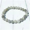 Perline Mg0337 A Grand Labradorite Bracciale impilabile Yoga Spirituale per le donne Wonderf Creatività Drop Consegna Gioielli Bracciali Dhjs0