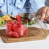 Bols Bol En Verre Résistant À La Chaleur Stackabe Salade De Fruits Ronds Récipient De Stockage De Cuisine Transparent Ramen Soupe Riz