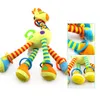 Mobiler# Soft Giraffe Animal Handbells Rattles Plush Infant Toddler Car Bed Hanging Toy Baby Early Education Development Handle Toys 230607