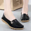 Kvinnliga lägenheter skor glider på äkta läder loafers för kvinnors mockasiner loafers lägenheter damskor plus size sapato feminino