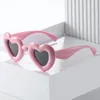 Солнцезащитные очки мода Y2K Women 2023 Сердечные конфеты надувные винтажные солнцезащитные очки качество Gafas Love Lentes de Sol Mujer