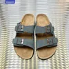 Baotou Cork Sole Sandal Slippers 2023 Summer New Brushed Leather Courceep Classic Outwearカップルシューズメンズシューズ汎用性のある女性靴サイズ35-44 +ボックス
