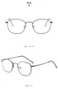 Sunglasses Anti-blue Light Metal Eyeglasses Frame Women Men Clear Lens Glasses Fake Irregular Optical