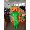 Professionell Halloween Pumpkin Mascot Costume Adult System Walking Anime Perifer Cartoon Doll Headgear Performance Outfit