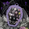 Bolsos de noche Gothic Punk Coffin Shape Ita Bag Mujer Mochilas transparentes Dark Lolita Bolso y bandolera Girls Cosplay Designer 2 Insert J230608