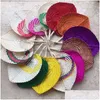 Party Favor Colorf Wheven St Bamboo Hand Fan Baby Environmental Protection Mosquito Odstraszający fani na letni kreatywny prezent upuść deli dh1nt