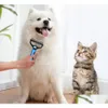 Inventaire de toilettage pour chiens en gros Pet Fur Knot Cutter Shelt Tool Cat Hair Removal Peigne Brosse Double Face Produits Drop Delivery H Dhiyu