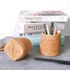 Storage Boxes Bins Handmade Rattan Chopsticks Spoon Table Knife Fork Tableware Box Household Basket Rack Kitchen Tools 230608