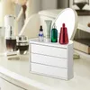 Boîtes de rangement organisateur de bureau de maquillage étagère de support de cosmétique de comptoir de salle de bain rotative à 360 degrés