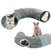 Túneis dobráveis para animais de estimação, acessórios para gatos, brinquedos educativos, tenda para treinamento interno e externo, brinquedo para gatos, coelho, animais de brincar, tubo de túnel