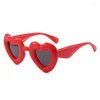 Sunglasses Fashion Y2K Women 2023 Heart Candy Inflatable Vintage Sun Glasses Quality Gafas Love Lentes De Sol Mujer