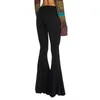 Women's Jeans Grunge 90s Urban Style Boot Cut Pants High Waist Black Vintage Skinny Fashion Indie Casual For Women Trousers