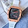 Wristwatches Sports Men's Luxury Ladies Watch Silicone Anti-Fouling Strap Watches Wood Grain Dial High-End Quartz