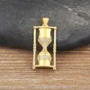 チェーンaibefヴィンテージ砂時計形状ペンダント銅ジルコン女性ネックレス