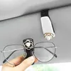 Camellia Bear Decoration Car Eyeglass Holder Glasses Storage Clip for Auto Interior編成アクセサリーカーサングラスホルダー