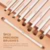 メイクアップツールJessup Makeup Brushes 10-14PCSメイクアップブラシセット合成ファンデーションパウダーコンターアイシャドウライナーブレンディングハイライトT329 230607