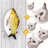 Juguete para gatos, muñeca interactiva con forma de pez, simulación 3D de peces, juguete para gatos, almohada suave, juguete de menta para gatos, juguetes de peluche para mascotas para gatitos