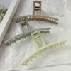 Dangle żyrandol nowy wielki rozmiar matowy metalowy klip włosów kobiety eleganckie włosy pazur hairpin do włosów