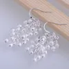 Boucles d'oreilles créoles plaquées argent bijoux fantaisie raisin brillant /cdqakuxa Duyammfa LQ-E007