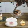 Storage Bottles Cake Carrier Holder &Cake Carrying Transparent Box Multi Use Packing Serving Tray With Cover For Wedding Party