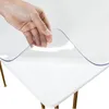 Bordduk Rensning Skyddande skrivbordsmatta Cuttable PVC Transparent akrylskydd Film Pad Vinal Tabletop Protecter