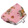 Portefeuilles naïveté moraillon porte-monnaie dame Vintage fleur pochette 2023 femmes rétro petit frais portefeuille de haute qualité bon cadeau Floral