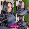 250% Body Wave 13x6 Lace Front Human Hair Wigs 30 40 Inch 5x5 Closure PrePlucked No tangles Water Wave Frontal For Women