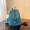 Mode dubbel axel ryggsäckar nylon täcker ryggsäck med resväska skolväska vattentät väska