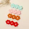 Haarschmuck Häkeln Blumen Baby Stirnband Für Mädchen Clips Kinder Stirnbänder Woolen Haarnadeln Kinder Band Neugeborenen Vintage Requisiten R230608