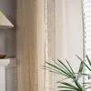 Giunzione per tende Facile da installare Tonalità beige Trattamento per finestre per soggiorno