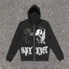 Men's Hoodies Sweatshirts Men's and Women's Slouchy Hoodies 3D Print Skeleton Hooded Long-sleeve Zippered Sweater T230608