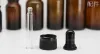 E liquid Glass Amber Bottles 5ml 10ml 15ml 20ml 30ml 50ml 100ml Empty Dropper Bottles With Black Lids