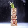 Mugs 450ml Ceramic Tiki Mug Creative Porcelain Beer Wine Mug Cup Bar Tool 230607