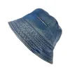 Fashion Brand Bucket Hats and Ball Caps Breathable Unisex Casual Denim Hats with A Sign of The Inverted Triangle