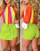 Women's Tracksuits Wepbel Color Vest Tops Women 2 Piece Sets Summer Shorts Elastic Waistband Culottes Sleeveless Tank Short Pants