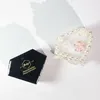 Sacchetti portaoggetti Stampi per vassoi per gioielli a forma di cuore in silicone Stampo per scatole riutilizzabili con coperchio Contenitori per artigianato fai-da-te per anelli Regalo d'arte