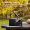 Portable luidsprekers Digitale draagbare radio AM Super Bass Stereo Radio Spreker met USB AUX -knop Oplaadbare batterij