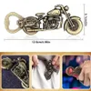 Creative Bronze Motorcykelform Ölflasköppnare Personliga gåvor för män Lyxiga korkskruvbarfesttillbehör Verktyg