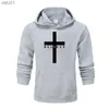 Newest Man Autunno e Inverno I Believe Jesus Christianity Stampato Felpe con cappuccio Design da uomo Casual Sport Felpe con cappuccio S-4XL L230520