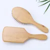 harmiu brosse de Massage en bois de bambou brosse à cheveux peigne cuir chevelu soins des cheveux peignes sains Styler outil de coiffure