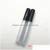 Packing Bottles 2.5Ml Frosted Clear Empty Lip Gloss Containers Tube Travel Portable Brush Tip Applicator Wand Cosmetics Sub Bottling Dhdld