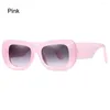 Sunglasses Retro Polygon Cat Eye Colorful Women Fashion Brand Designer Thick Frame Clear Lens Shades UV400 Men Sun Glasses